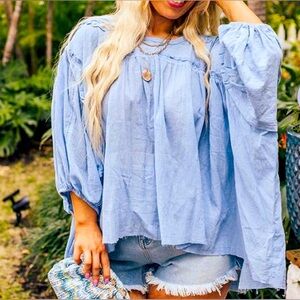 327 // NWT Merritt Serenity Babydoll Top // L